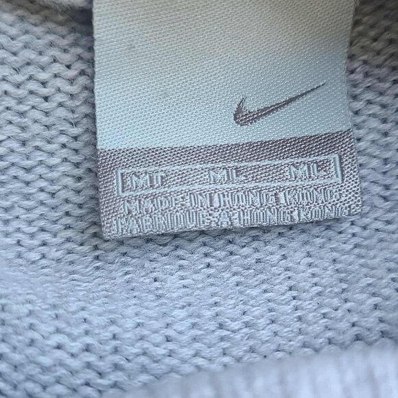 Nike Navy Gray Zip Up Cardigan Sweater with Hood size Medium - Picture 5 of 10